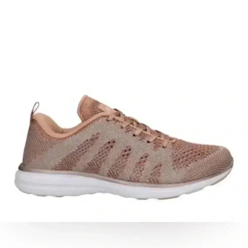 APL Athletic TechLoom Propulsion Labs Pro Womens  Rose Gold Sneakers Size 8